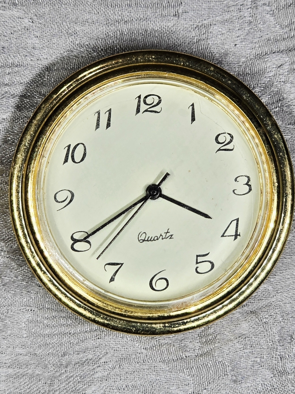 Coming Soon Silcon Quartz Clock Fit Up Insert 1.45" Gold Bezel